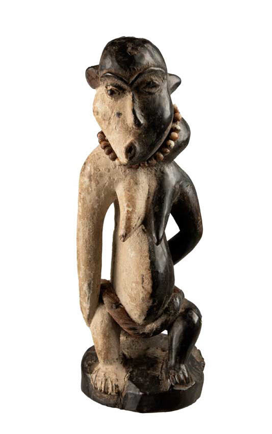 Statuette Pende Mbangu bicolore – Figure de dualité