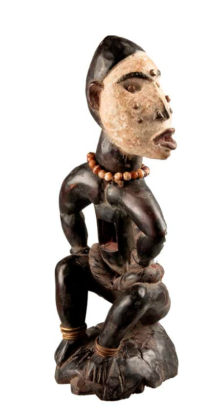 Statuette africaine Kongo – Sculpture traditionnelle en bois du Congo
