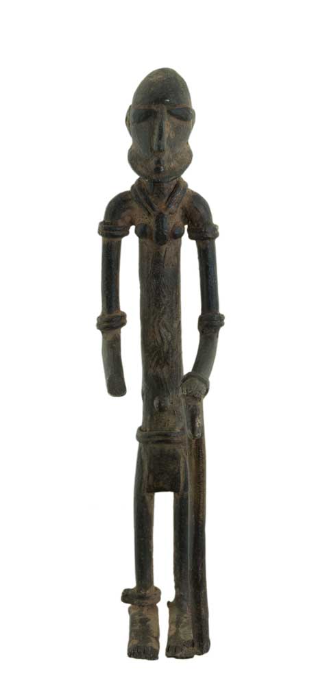 Ancêtre de chefferie Dogon en bronze oxydé – Mali
