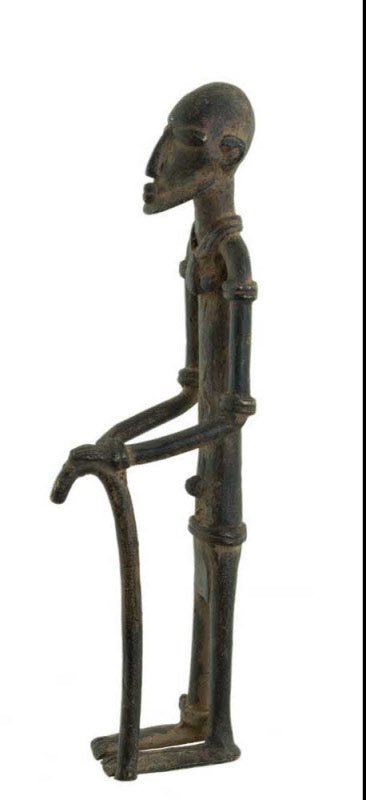 Ancêtre de chefferie Dogon en bronze oxydé – Mali