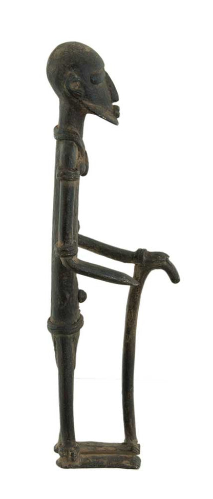 Ancêtre de chefferie Dogon en bronze oxydé – Mali