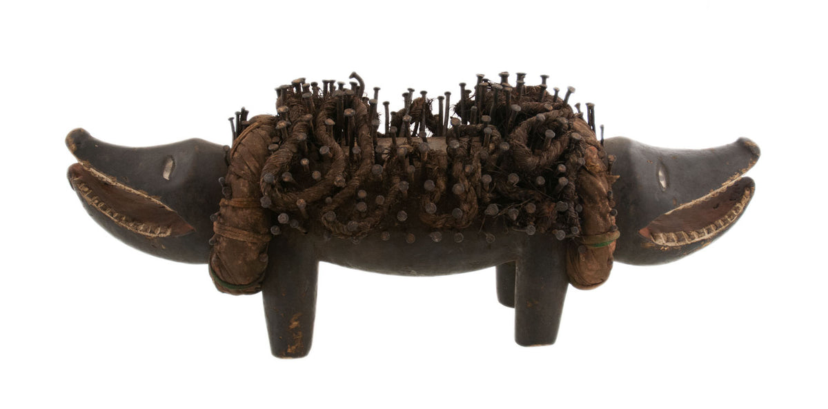 Fétiche africain chien Nkisi Nkonde Kozo – RDC