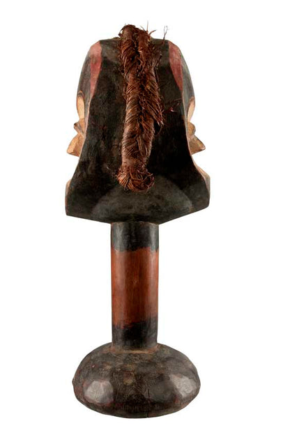 Statue Lega buste Bwami à deux visages – 31 cm