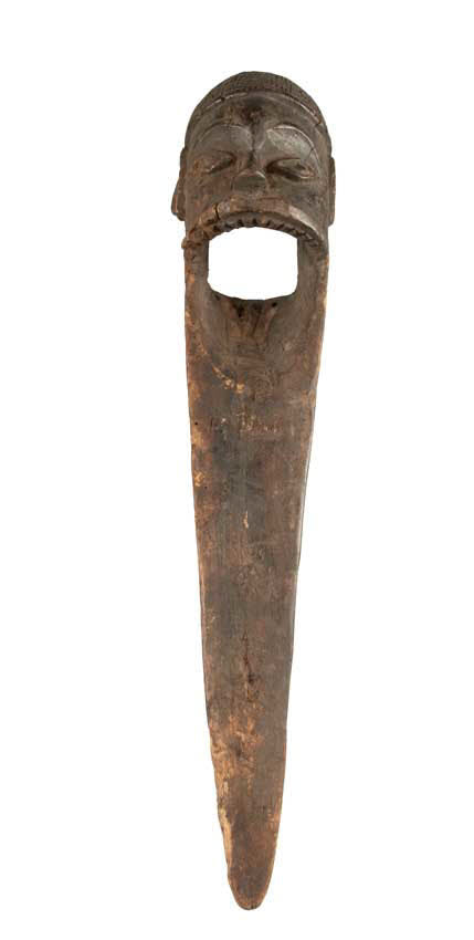 Piquet reliquaire africain style Bakongo – Statue en bois 57 cm