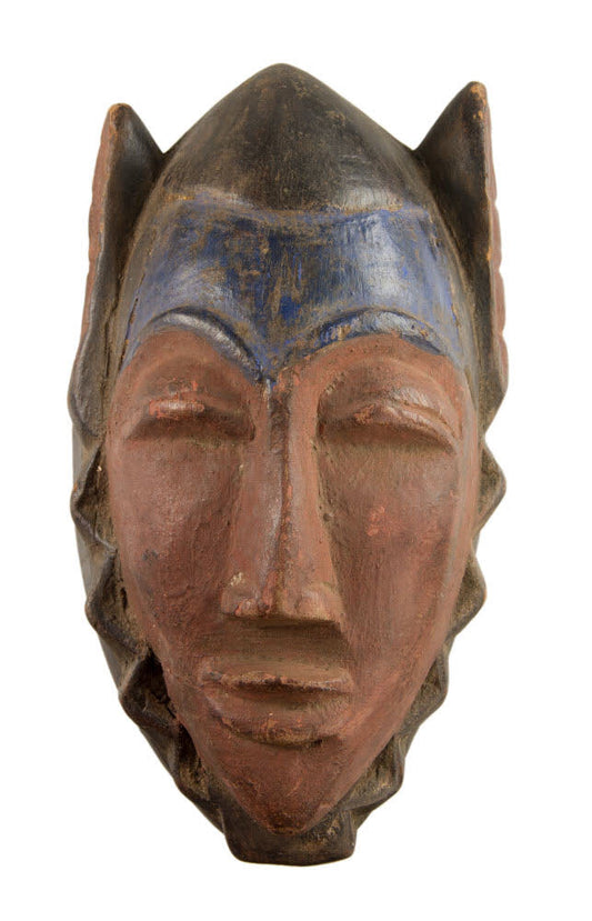 Masque passeport Gouro – Masquette africaine en bois 18 cm