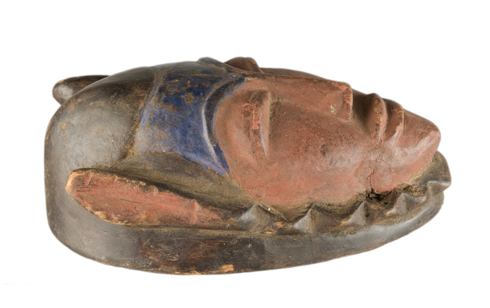 Masque passeport Gouro – Masquette africaine en bois 18 cm