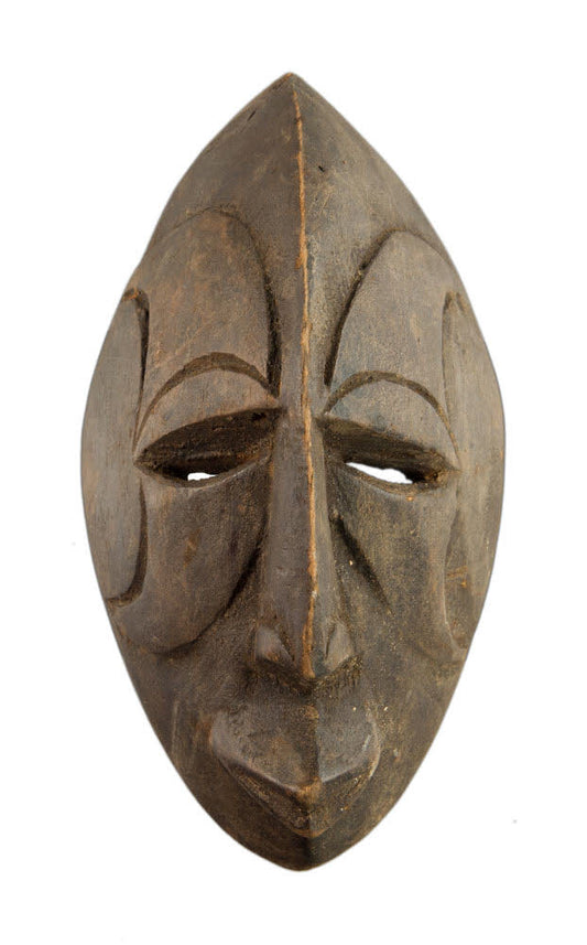Masquette Igbo Agbogho Mmwo – Masque miniature passeport africain en bois