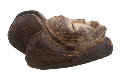 Masque africain Pounou ancien – Masque traditionnel du Gabon
