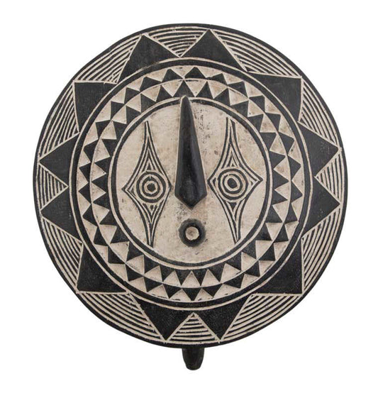 Masque solaire africain Bobo Bwa du Burkina Faso – planche en bois