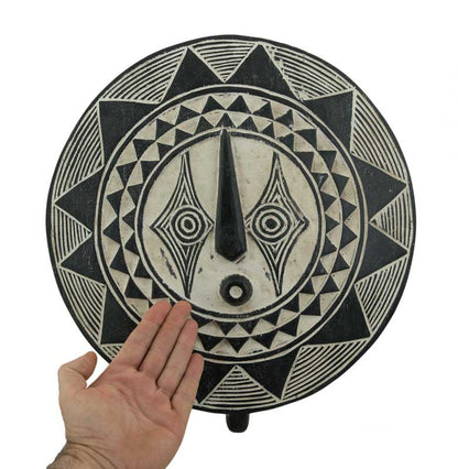 Masque solaire africain Bobo Bwa du Burkina Faso – planche en bois