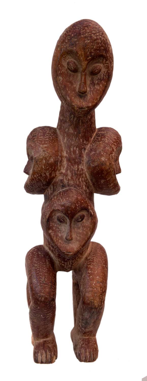 Statue Lega Sakimatwematwe – Figure masculine du Bwami en bois
