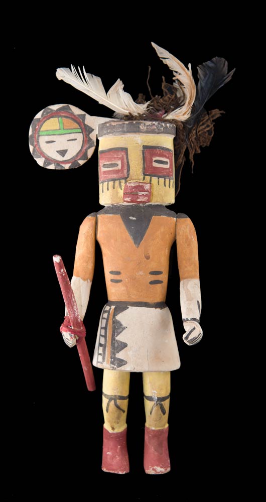 Poupée style Tawa Hopi – Kachina amérindienne du Soleil 34,7 cm