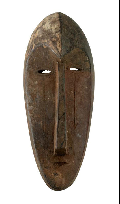 Masque passeport Fang votif – Masquette africaine en bois 17 cm