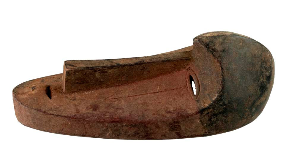 Masque passeport Fang votif – Masquette africaine en bois 17 cm