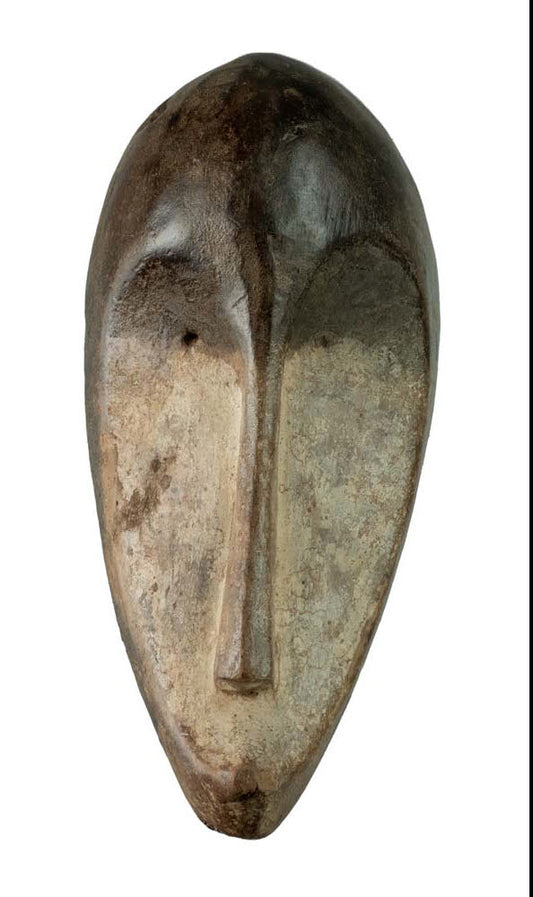 Masque passeport Fang votif – Masquette africaine en bois