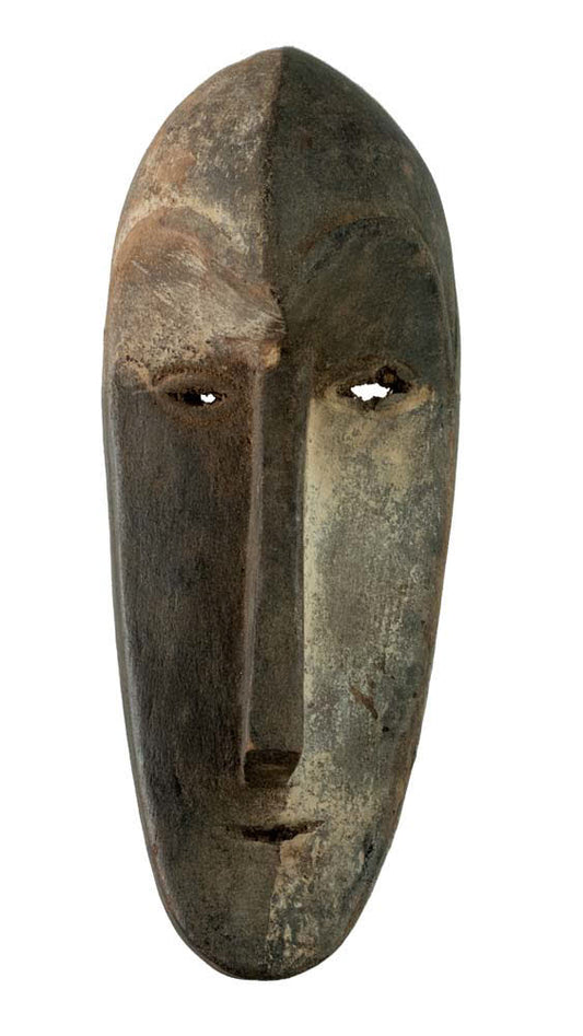 Masque passeport Fang votif – Masquette africaine en bois 15,5 cm
