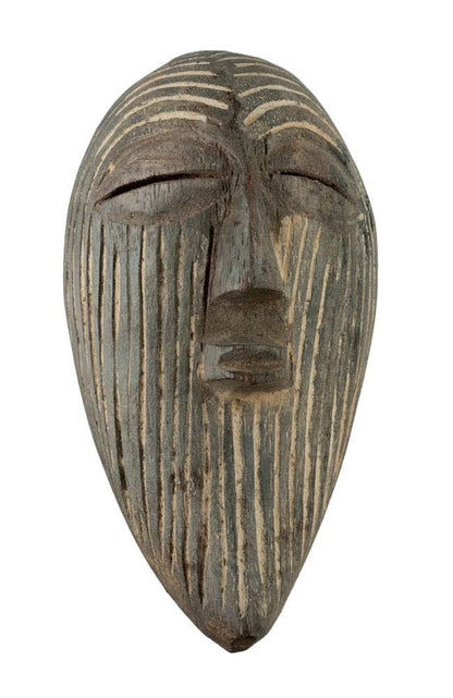 Masque passeport Kifwebe Songye – Masquette africaine 14,5 cm