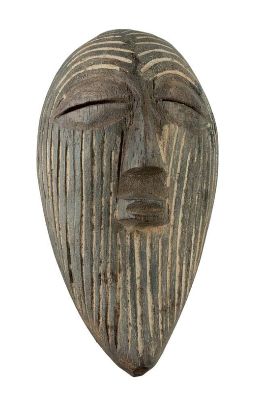 Masque passeport Kifwebe Songye – Masquette africaine 14,5 cm