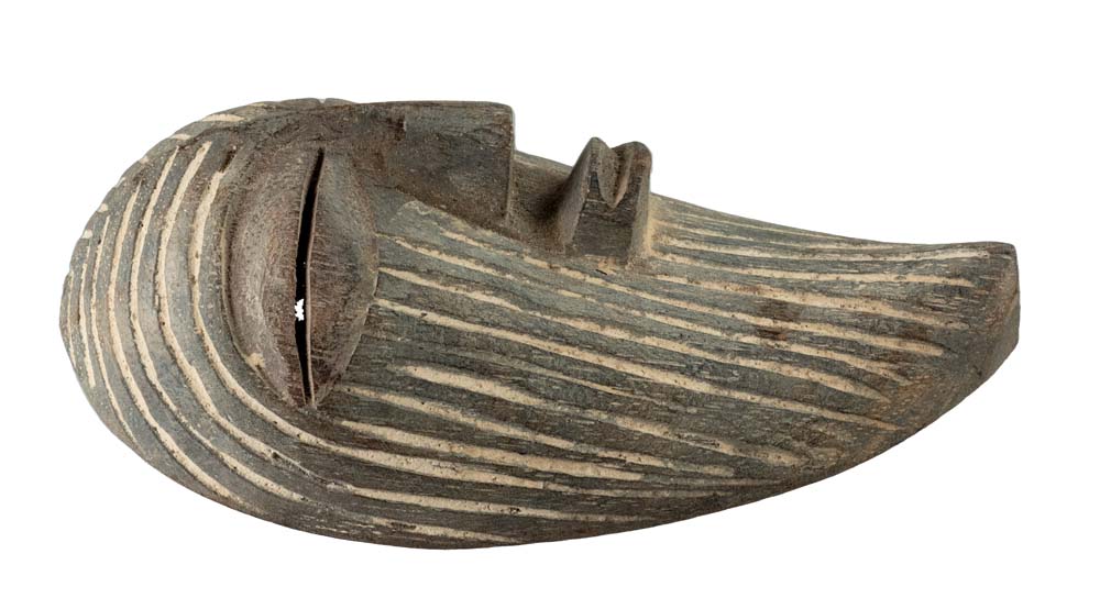 Masque passeport Kifwebe Songye – Masquette africaine 14,5 cm