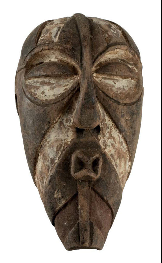 Masque passeport Kifwebe Songye – Masquette africaine en bois