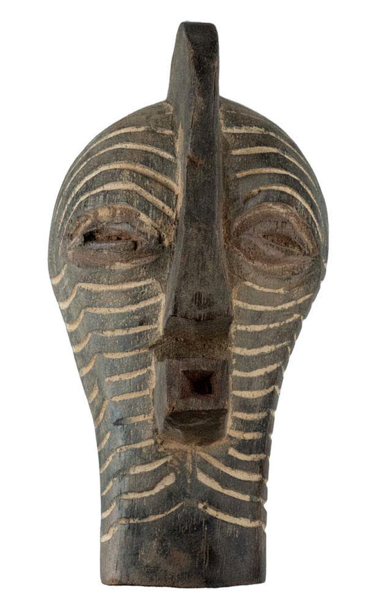 Masque passeport Kifwebe Songye – Masquette africaine en bois