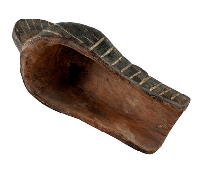 Masque passeport Kifwebe Songye – Masquette africaine miniature en bois 14,5 cm