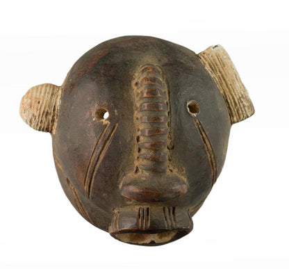 Masquette africaine votive en terre cuite – masque passeport miniature