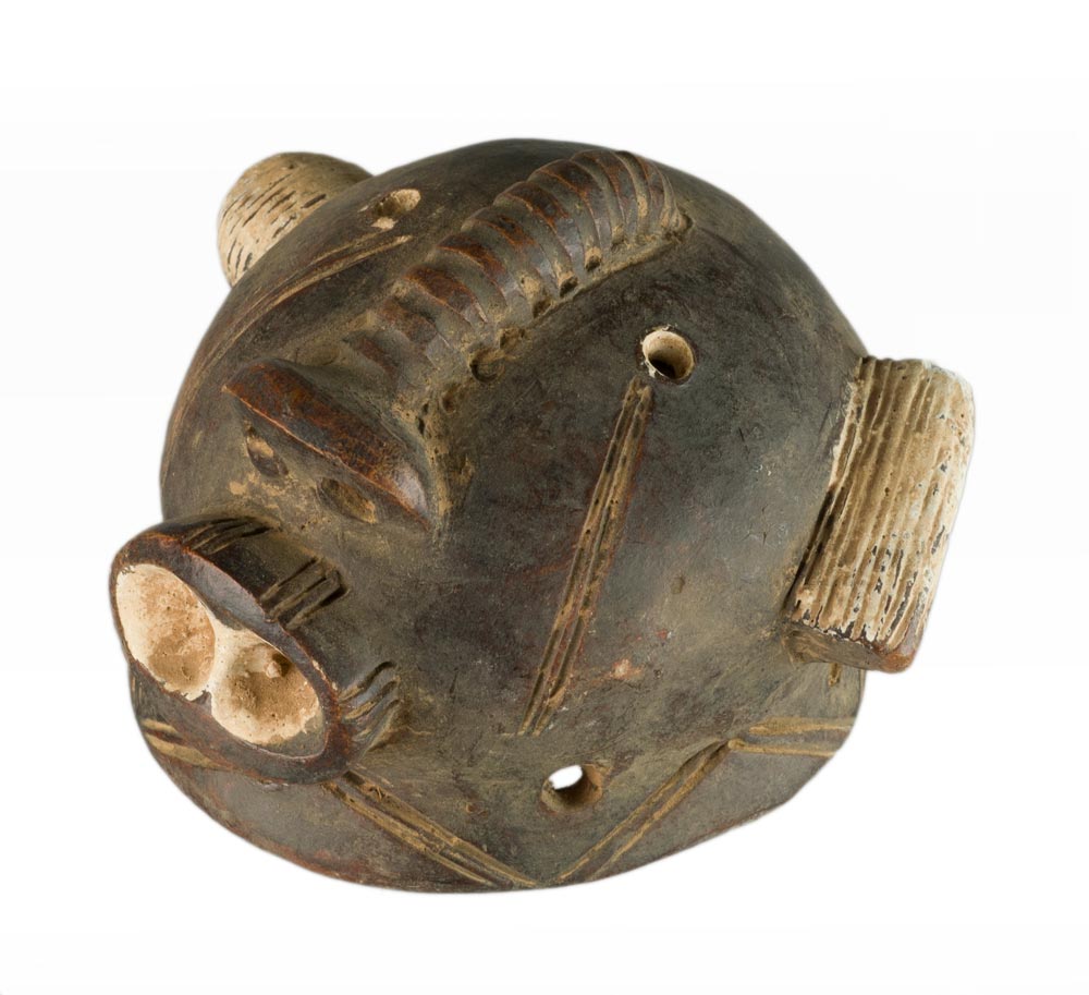 Masquette africaine votive en terre cuite – masque passeport miniature