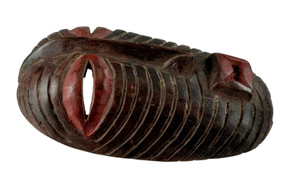 Masque passeport Kifwebe Songye – Masquette africaine en bois 13 cm