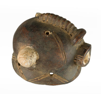 Masquette africaine votive en terre cuite – masque passeport miniature