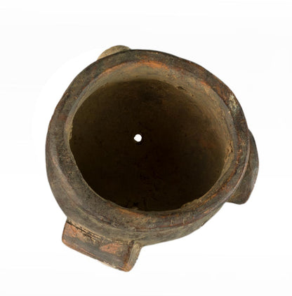 Masquette africaine votive en terre cuite – masque passeport miniature