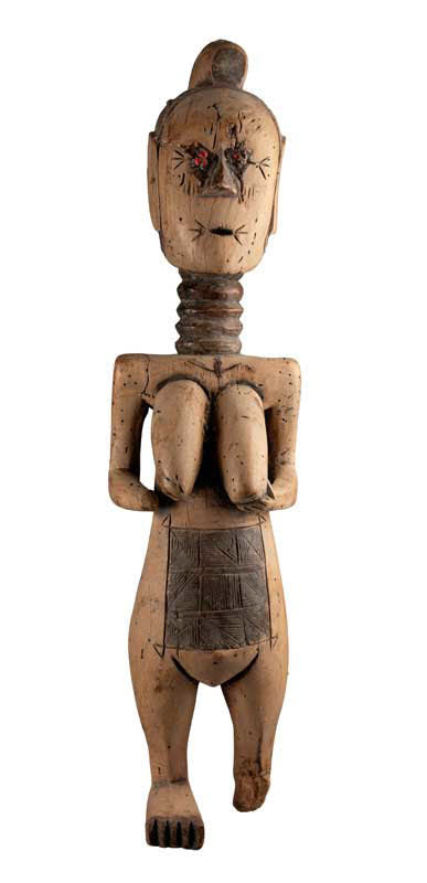 Statue OviMbundu – Figure féminine en bois, Angola