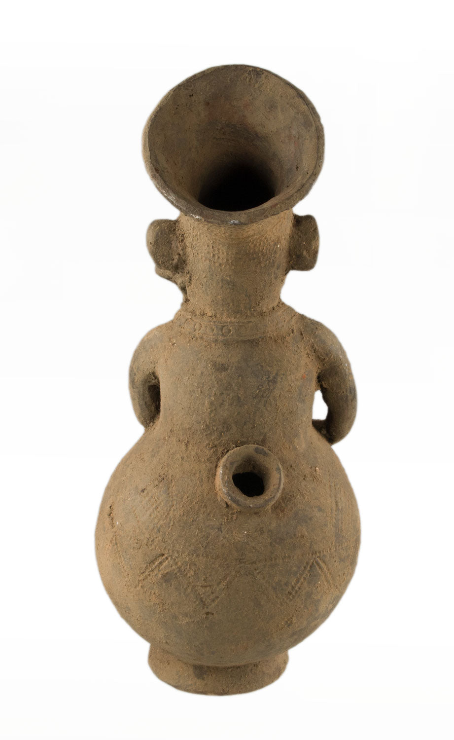 Jarre Mangbetu anthropomorphe en terre cuite – Maternité, RDC