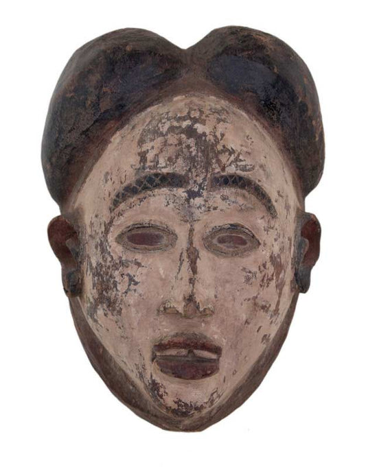 Ancien masque africain Punu-Pounou-Lumbo – Art coutumier du Gabon