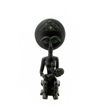 Poupée Ashanti Akuaba de maternité – Figurine africaine stylisée