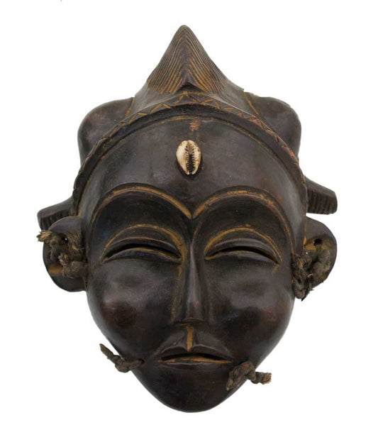 Masque africain Yaouré en terre cuite – Côte d’Ivoire