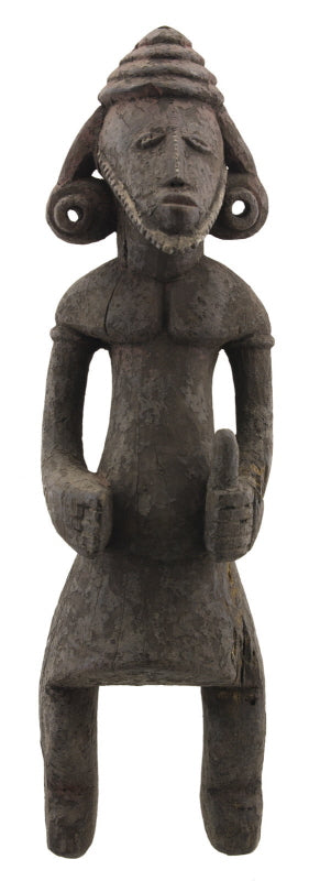 Statue africaine cultuelle Jukun – Nigéria, 48 cm