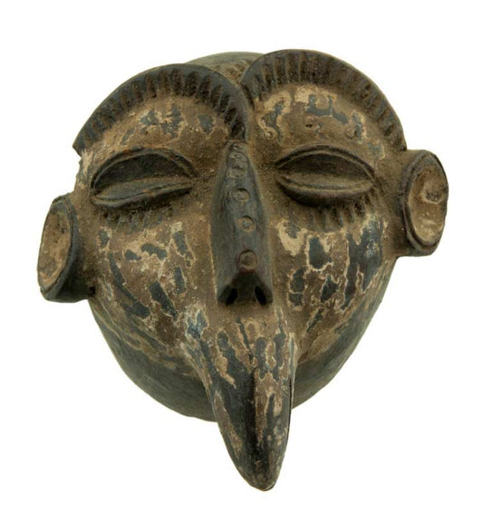 Masque passeport africain en terre cuite – pièce unique