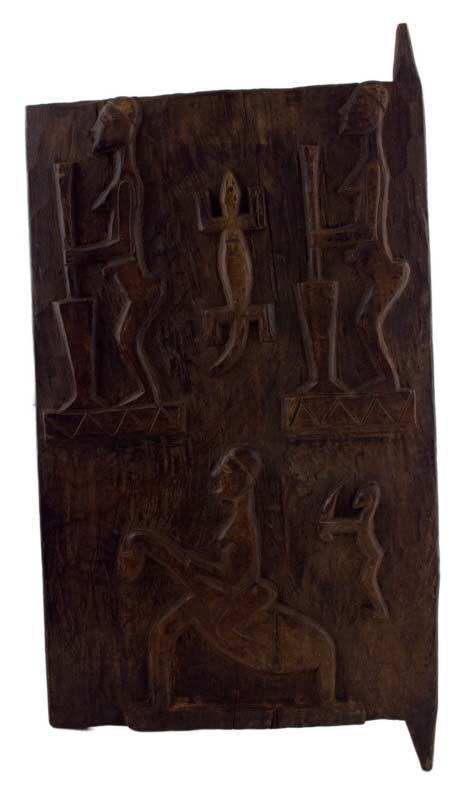 Porte Baoulé de grenier à mil – Sculpture africaine