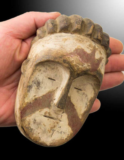 Masquette Mitsogho – Masque diminutif passeport africain en bois
