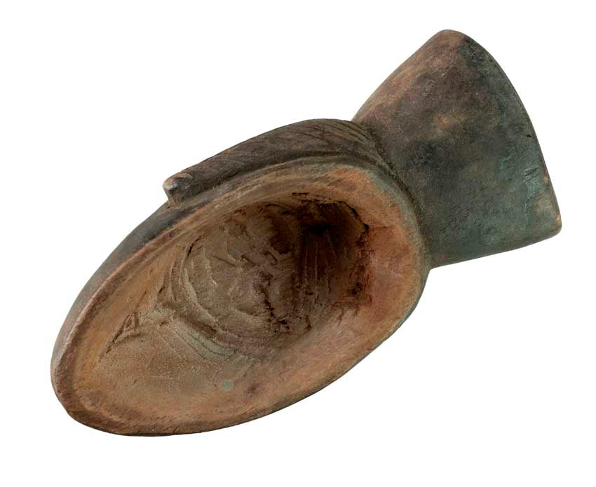 Masque passeport africain – Masquette en bois et pigments 15 cm