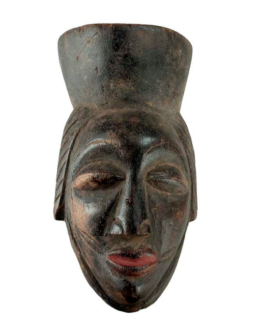 Masque passeport africain – Masquette miniature en bois 13 cm