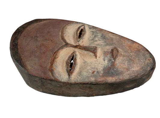 Masque passeport africain – Masquette en bois et pigments 16 cm
