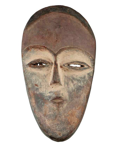 Masque passeport africain – Masquette en bois et pigments 16 cm