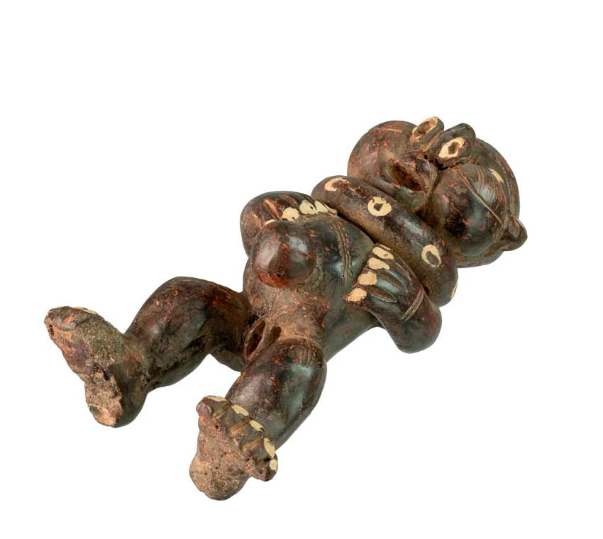 Statuette Tikar en terre cuite – Symbole de fécondité du Cameroun