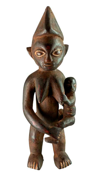 Statuette Kongo maternité – Sculpture africaine de République Démocratique du Congo