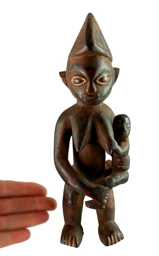 Statuette Kongo maternité – Sculpture africaine de République Démocratique du Congo
