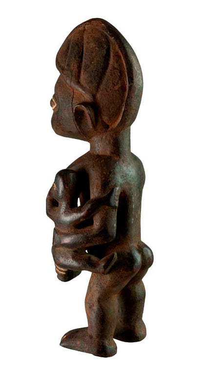 Statuette Kongo maternité – Sculpture africaine de République Démocratique du Congo