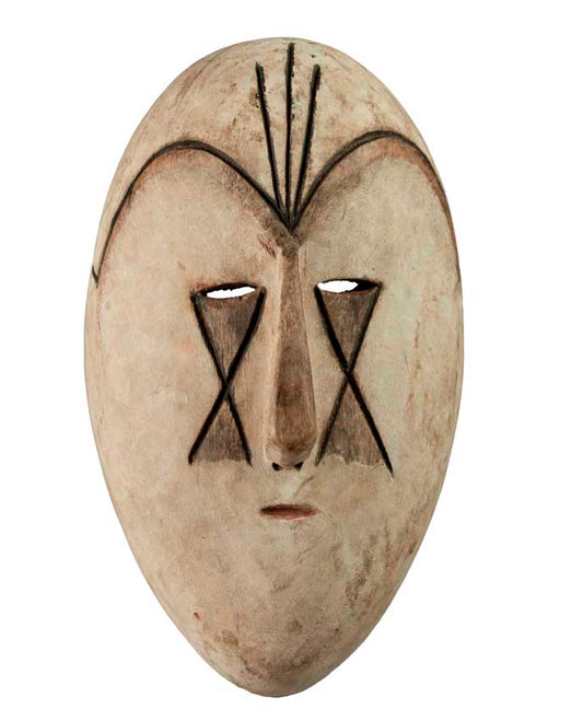 Masque africain Fang Ngil en bois et pigments