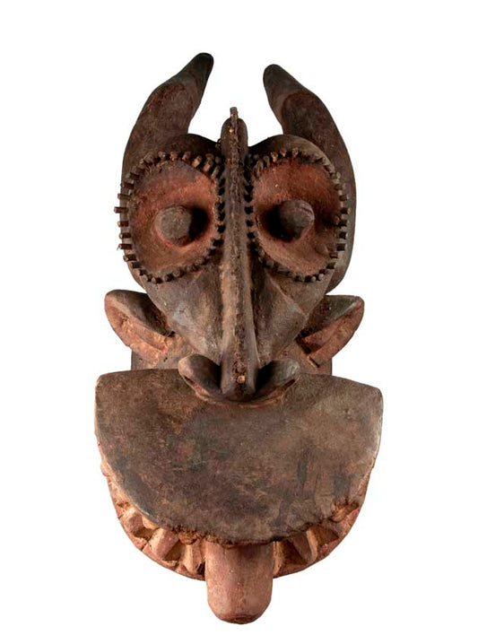 Masque africain Mambila – grande sculpture en bois
